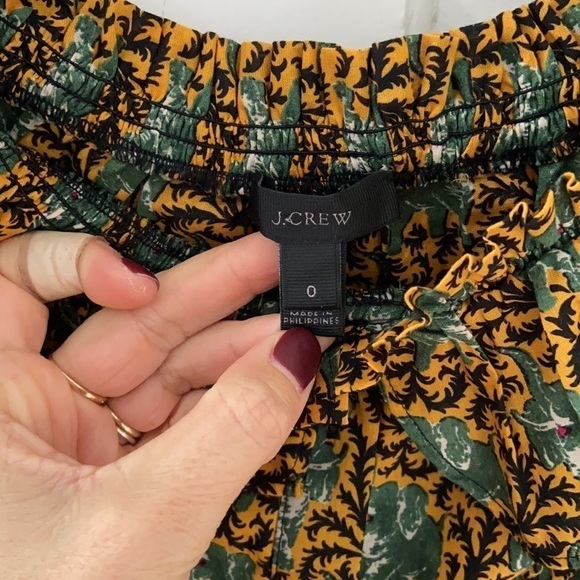 J Crew off shoulder elephant print tip - Picture 3 of 6